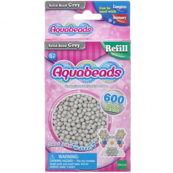 Pacchetto acquabeads con perle - grigio