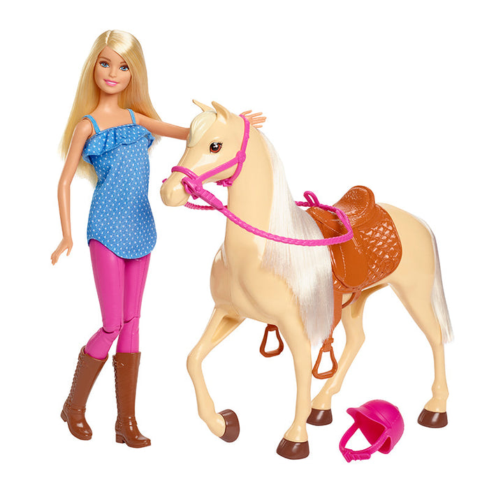 Bambola e cavallo Barbie