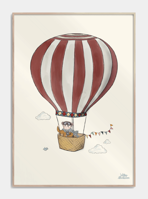 Bellissimi poster per bambini a palloncini, S (29,7x42, A3)