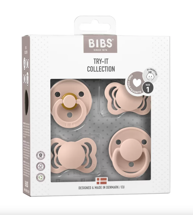 Bibs Try-It Collection 4 pk. - fard (taglia 1)