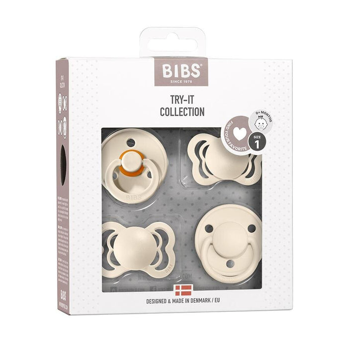 Bibs Try-It Collection 4 pk. - Avorio (taglia 1)