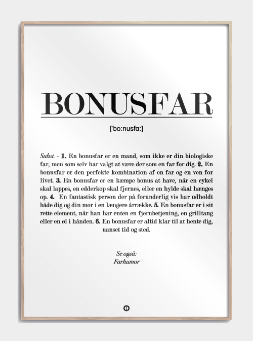 Bonus Father Definition Poster, S (29,7x42, A3)