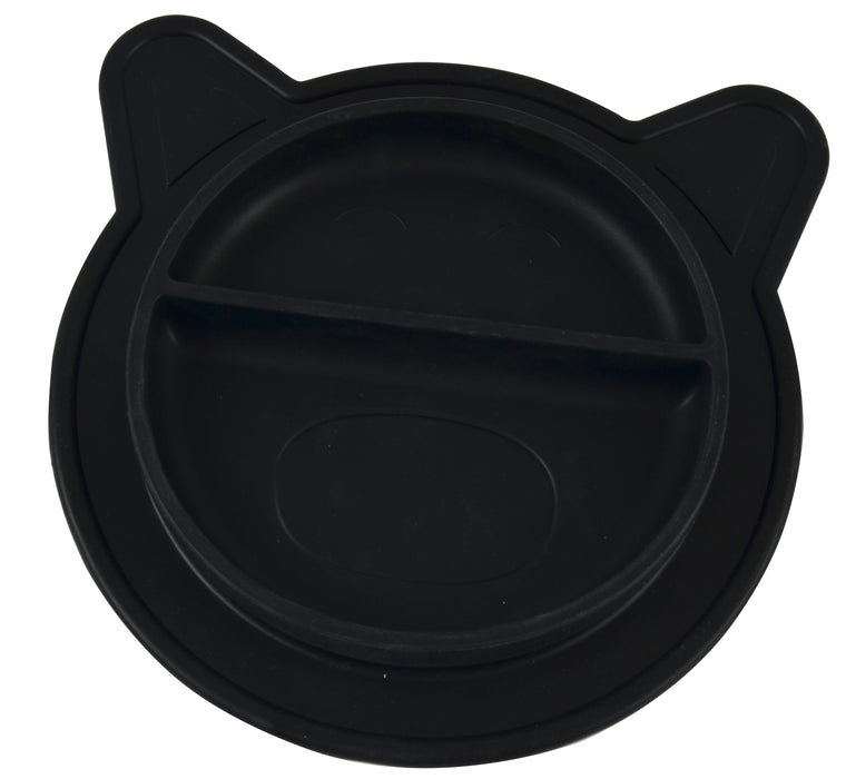 Piatto di silicone, maiale - nero