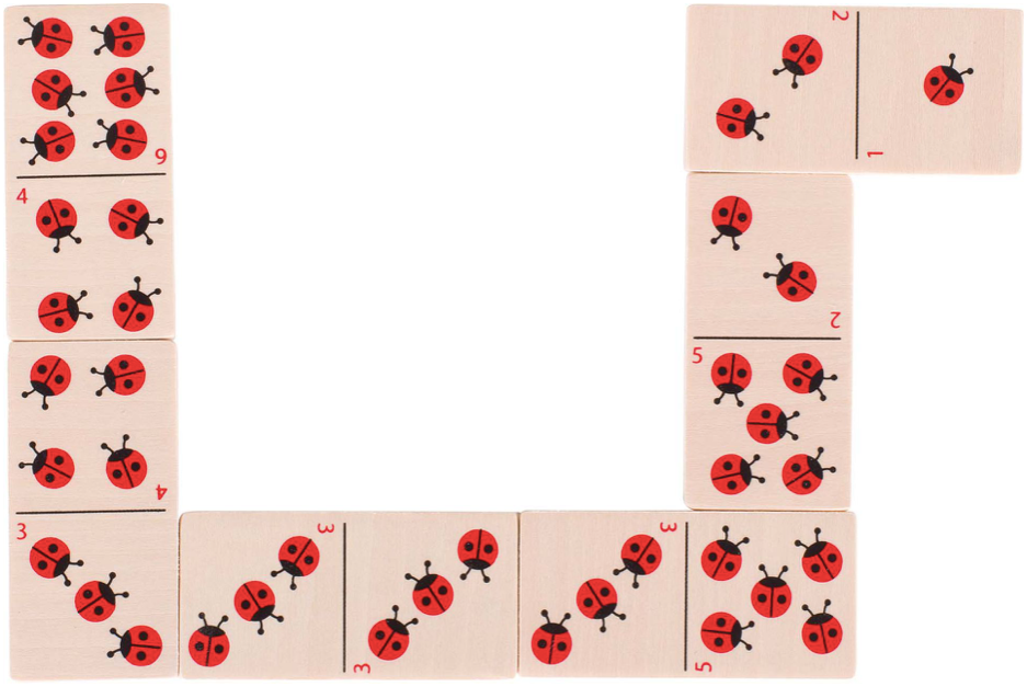 Domino con coccinella