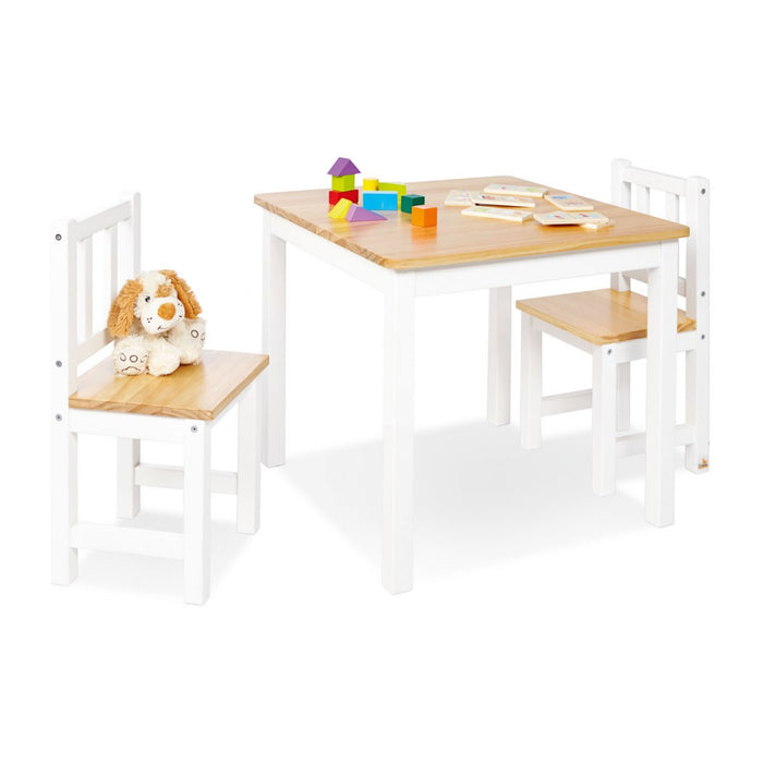 Set da tavolo e sedia per bambini, Fenna - Bianco