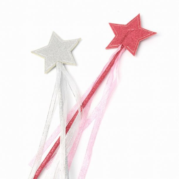 Fairy Stick, stella glitter - argento