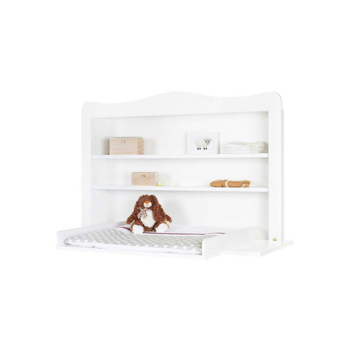 Top -bookcase per tavolo extra ampio, Florentina - Bianco