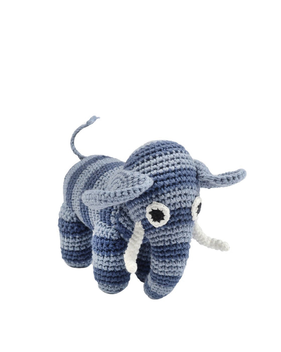 Elefante all'uncinetto, denim