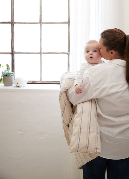 Biancheria da letto junior, strisce di bilanciamento - mix blu