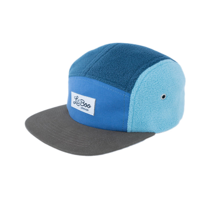 Cap, Block Fleece 5-Panel-blu (taglia M, 1,5-3 anni)