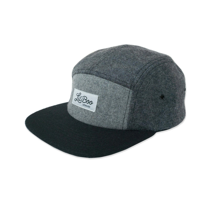 Cap, Block Wool 5-Panel-Grigio (taglia M, 1,5-3 anni)