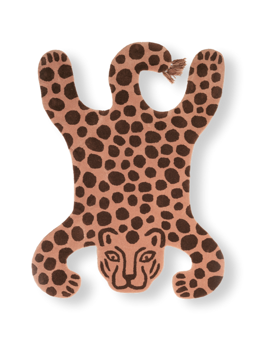 Tappeto trapuntato, leopardo