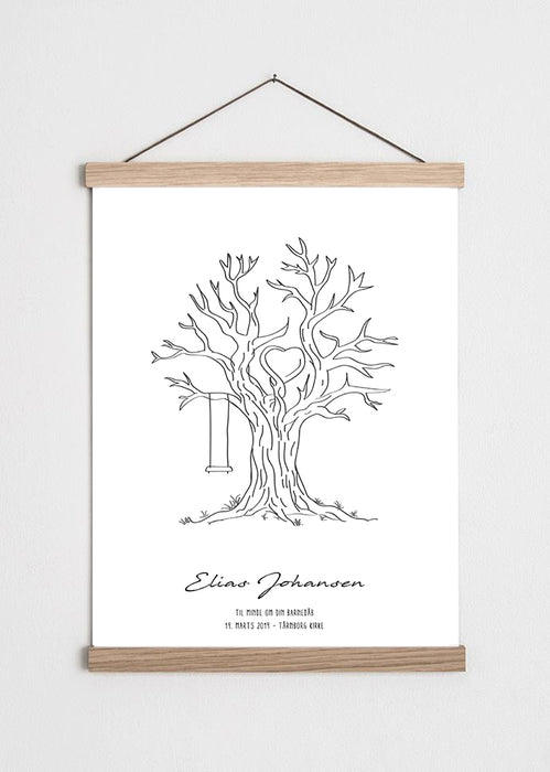 Poster dell'albero della vita - Battesimo / cerimonia di denominazione