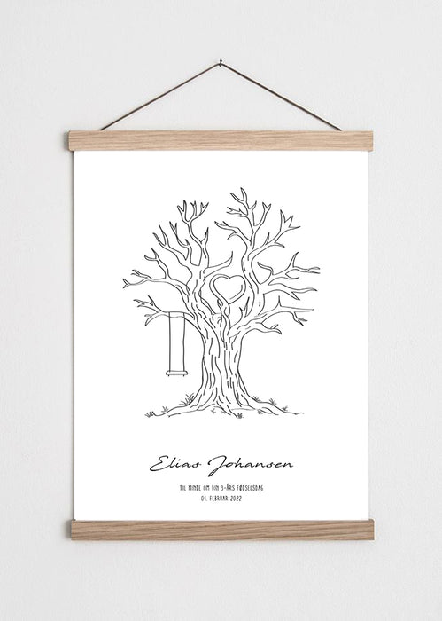 Poster di albero della vita - compleanno