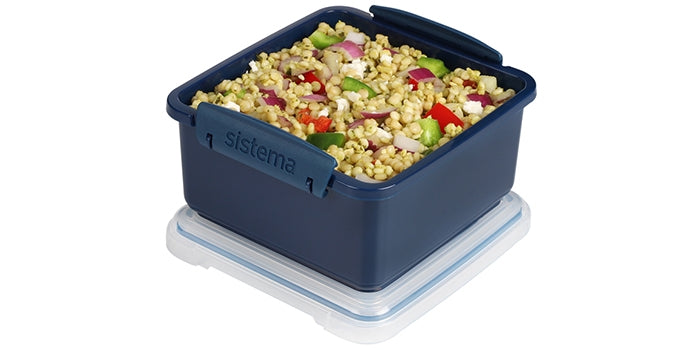 Box per il pranzo incl. posate - blu