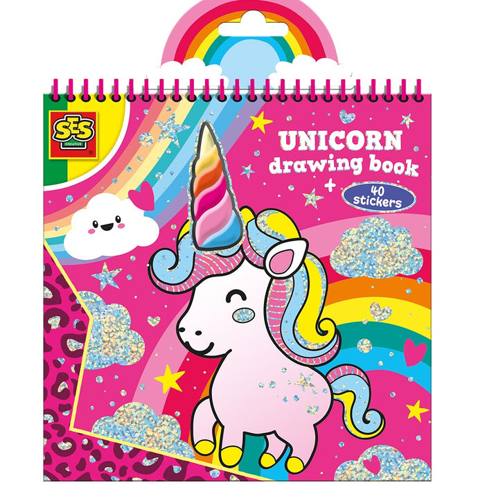 Libro da colorare, unicorni