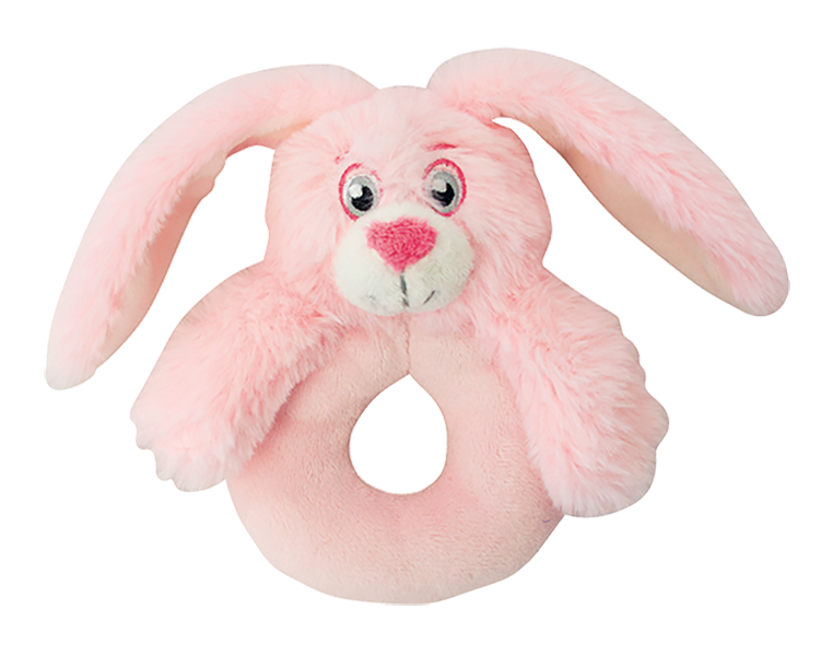 Baby Plush Rattle, rosa