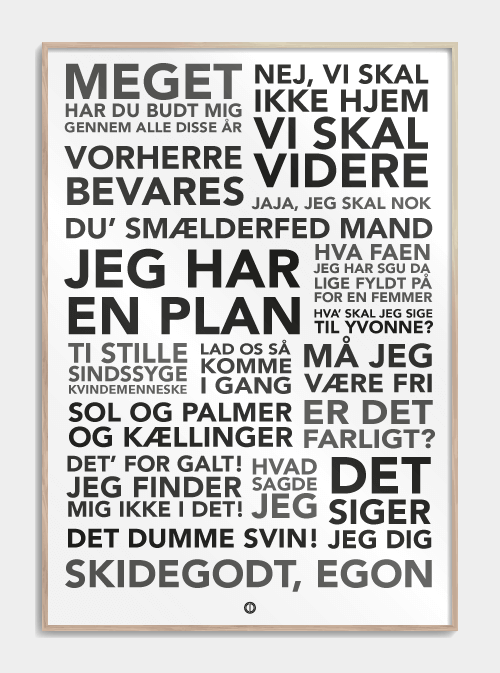 Poster Olsen Banden Quotes, M (50x70, B2)