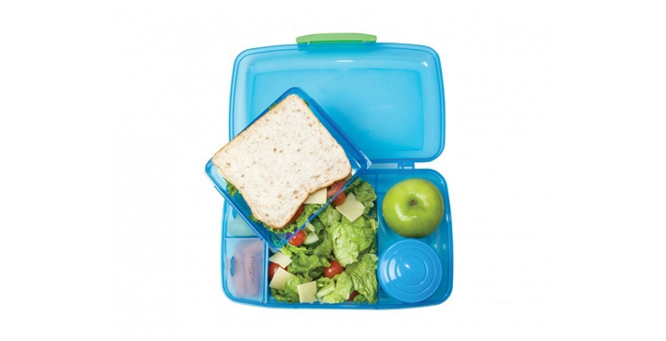 Lunchbox diviso incl. Coppa - blu