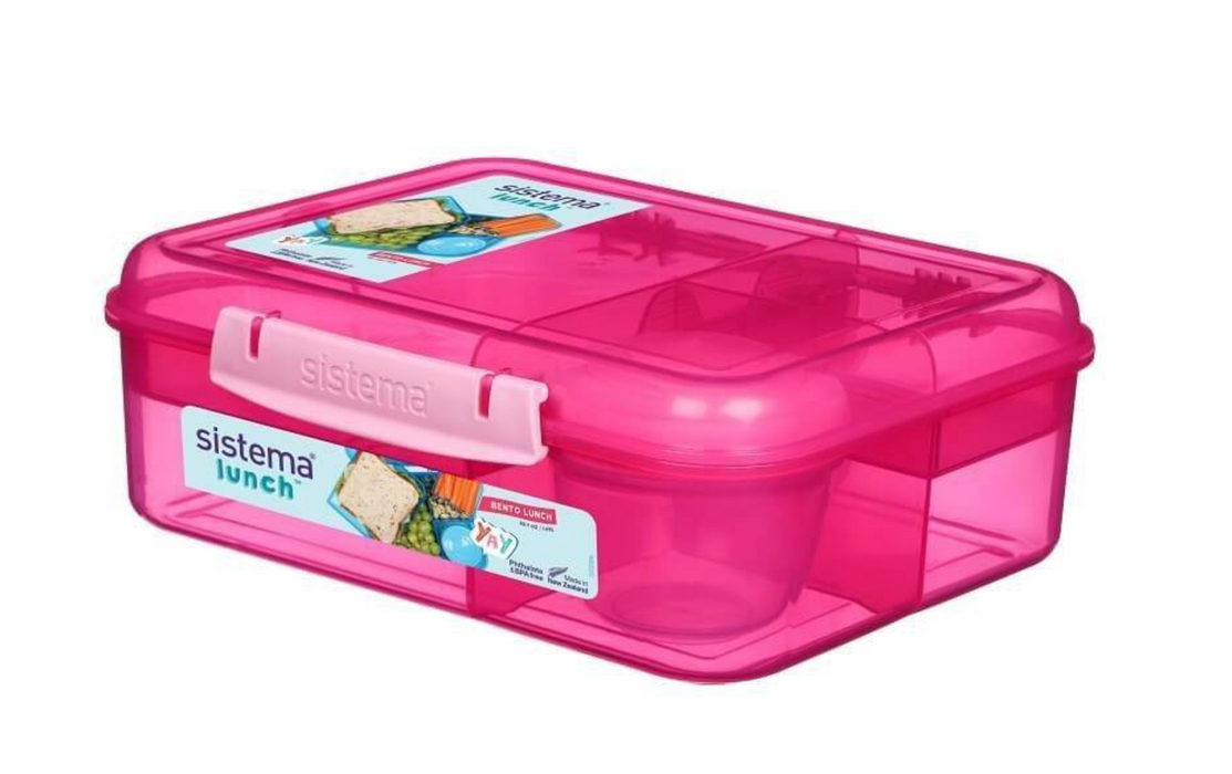 Lunchbox diviso incl. Coppa - rosa