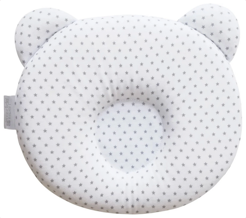 Panda Baby Pillow - Star/Grey