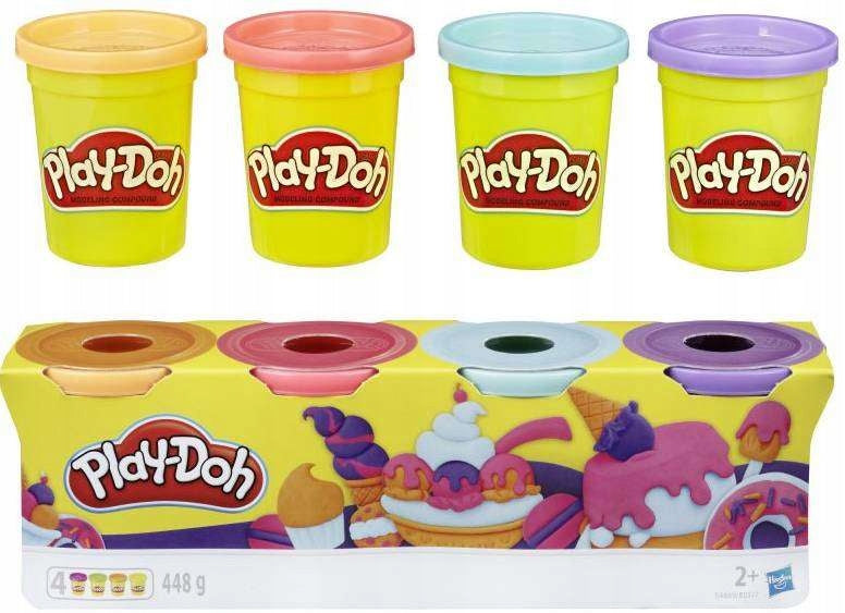 Play -Doh, 4 secchi - Mix pastello