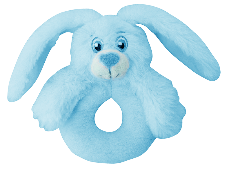 Baby Plush Rattle, blu