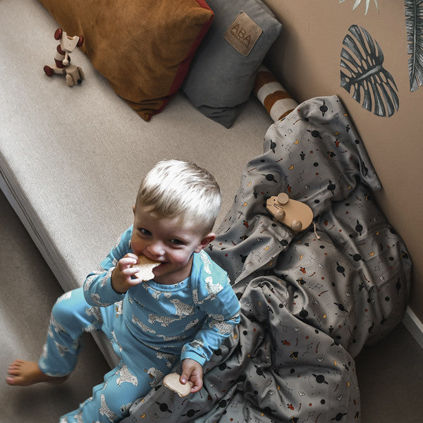 Set di biancheria da letto junior, spazio grigio