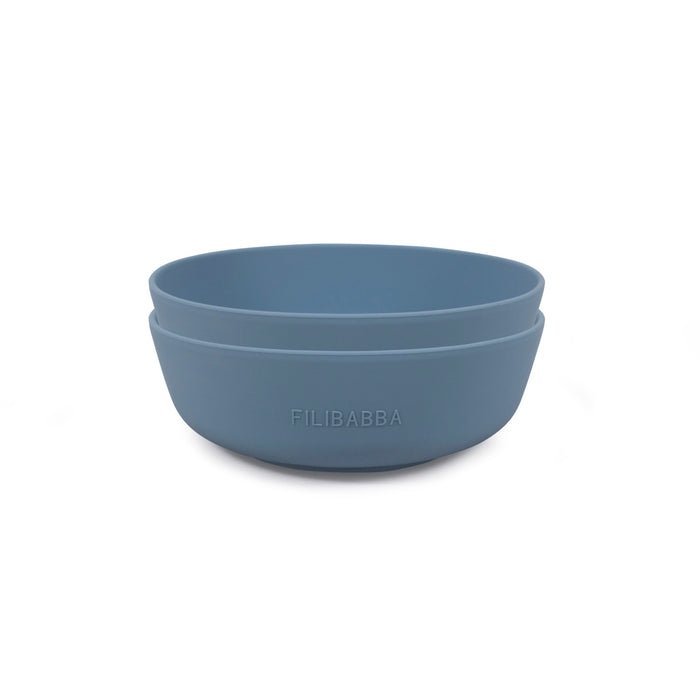 Ciotola di silicone, pacchetto da 2 - blu in polvere