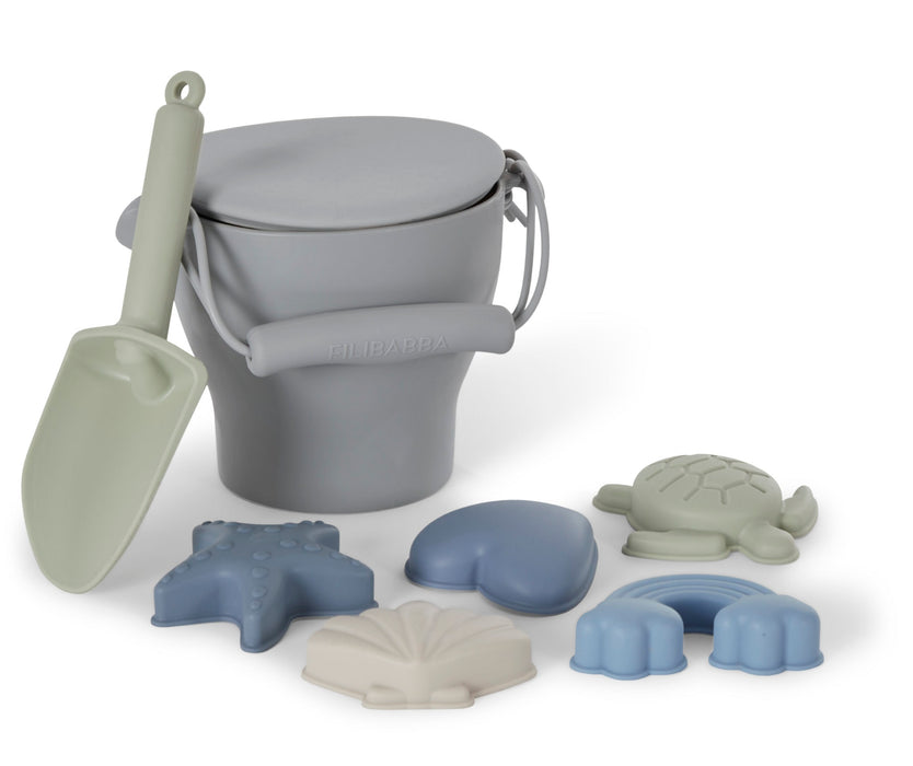 Set di spiaggia di silicone - blu