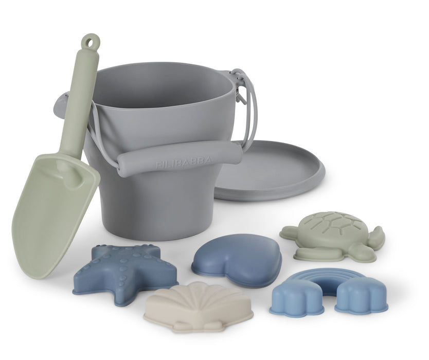 Set di spiaggia di silicone - blu