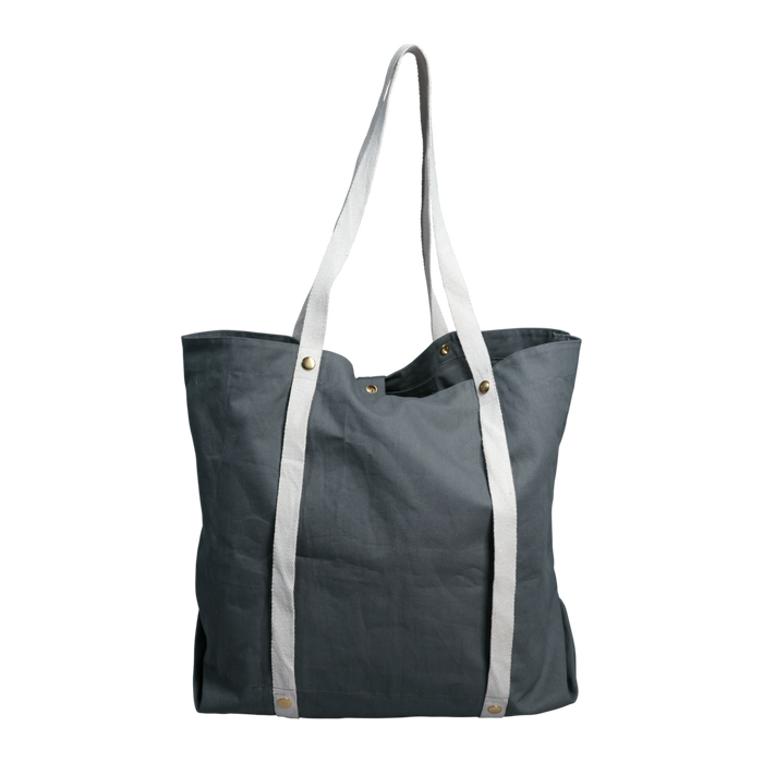 Tote bag, grigio/blu