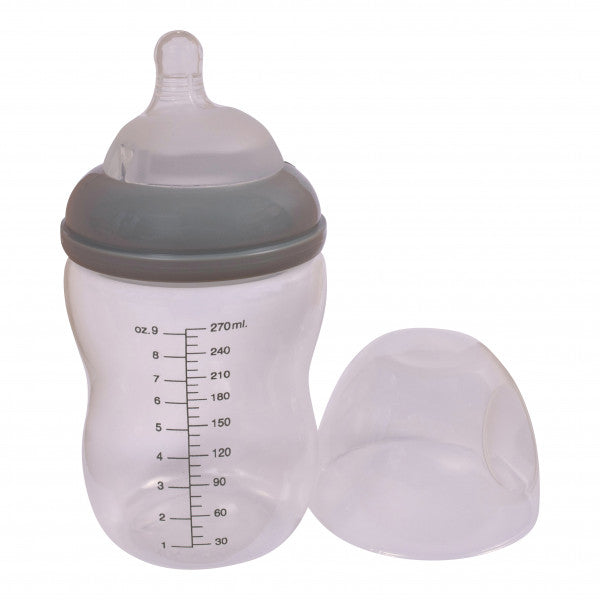 Baby biberon 270 ml. 0-6 mesi - grigio scuro