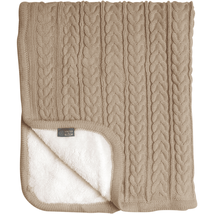 Coperta coccolosa - beige di mandorle