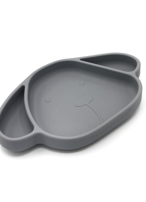 Piatto di silicone, cane - grigio