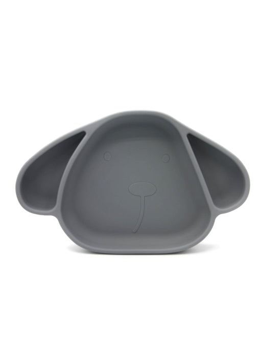 Piatto di silicone, cane - grigio