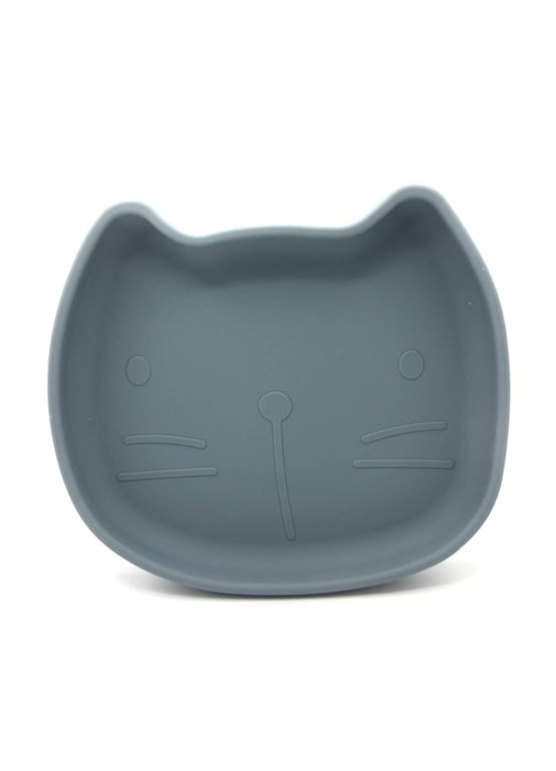 Piatto di silicone, gatto - blu