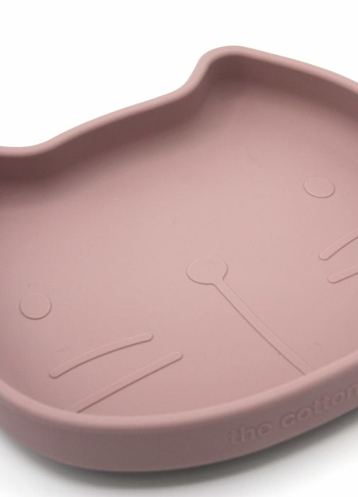 Piatto di silicone, gatto - Pink polveroso