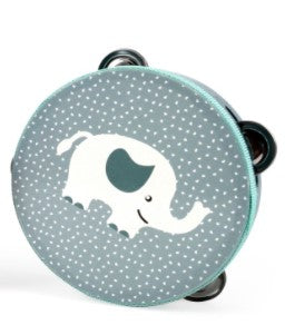 TAMBOURINE CON MOTO ANIMALE - ELEFANTE