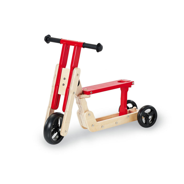 COMBI Scooter / Triciccle, Theo - Natural / Red