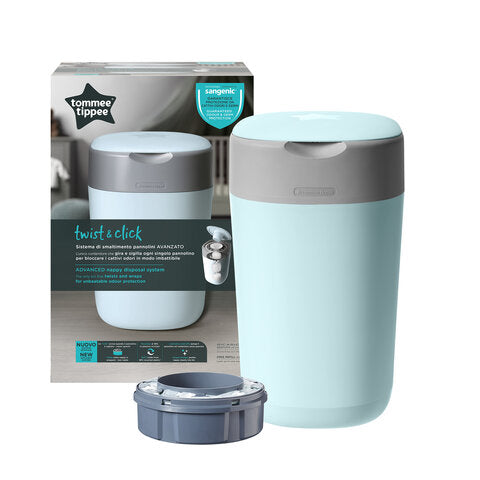 Twist & amp; Fare clic su Diaper Bucket - Blu