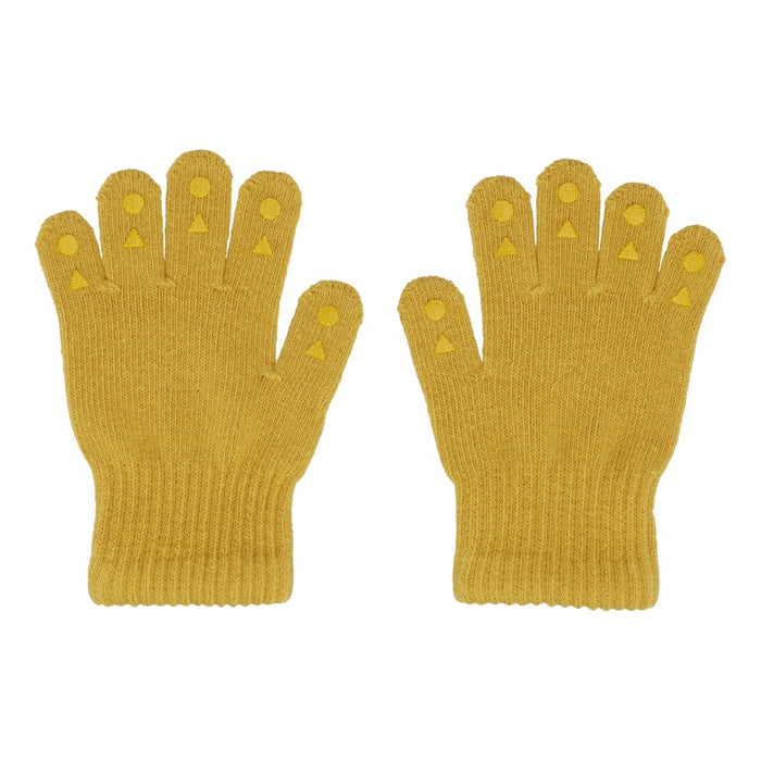 Grip guanti 1-2 anni, senape